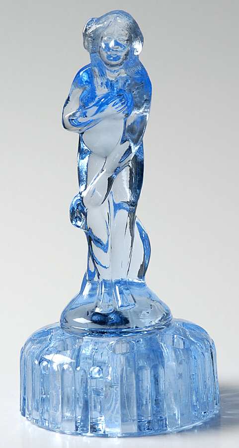 Animals & Figurines 6" Moonlight Blue Bashful Charlotte w/Ribbed Base by Cambridge-1