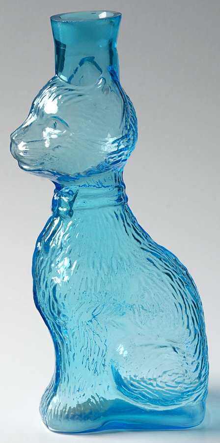Animals & Figurines Large Blue Cat Decanter Base by Cambridge-1