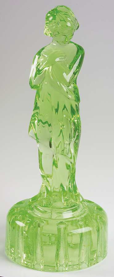 Animals & Figurines 12" Light Emerald Green Round Base Draped Lady by Cambridge-1