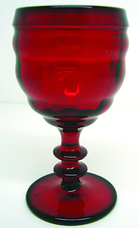 557 Ruby (Stem 557, No Dots) Wine Glass by Co-Operative Flint-1