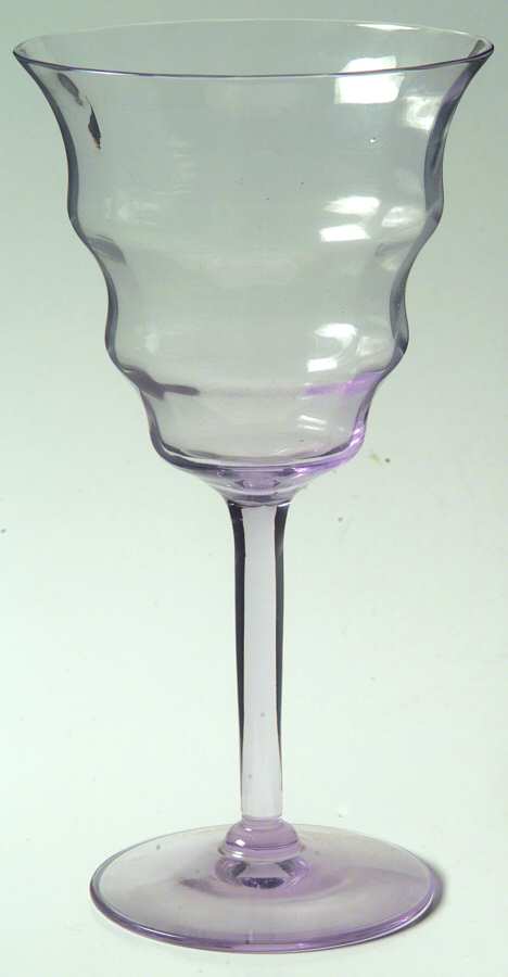 1428 Lavender Water Goblet by Central Glass Works-1