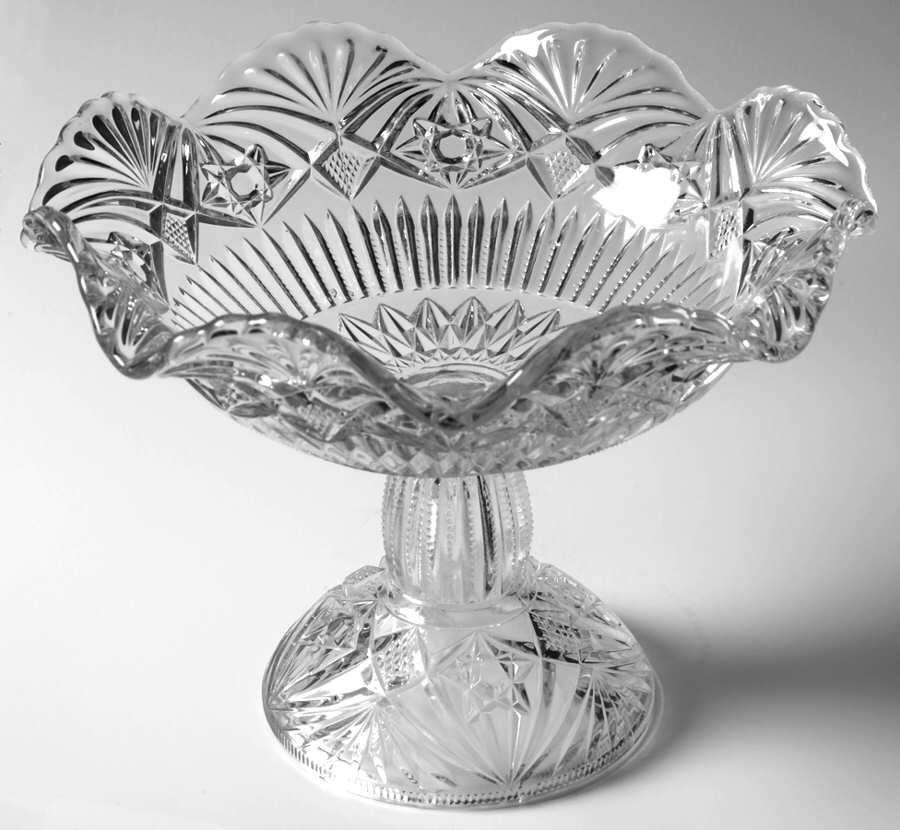 2626 Clear Round Compote (Height X Width) by Cambridge-1