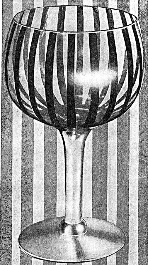 Charleton Gold Stripes (Dunbar) Water Goblet by Charleton Decorating-1