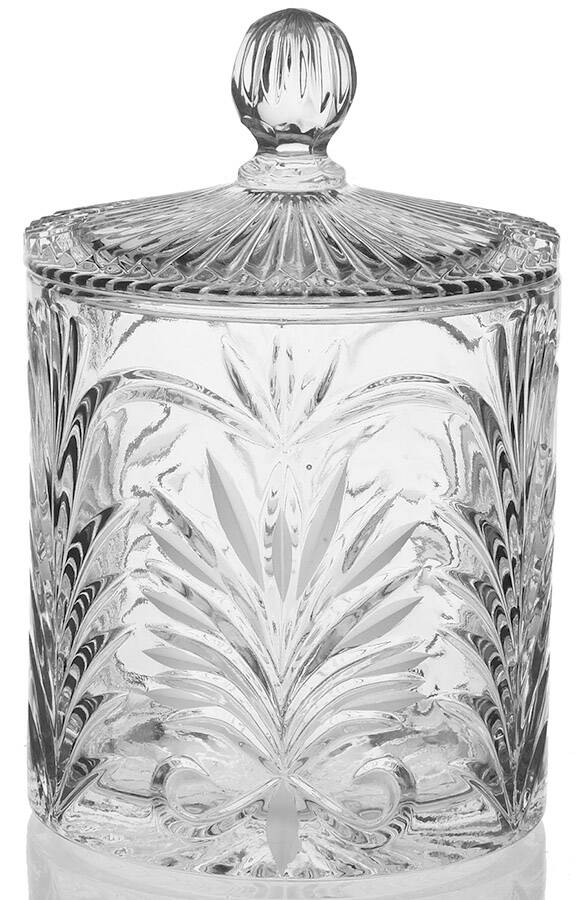 Madrid Biscuit Barrel & Lid by Crystal Clear Industries-1