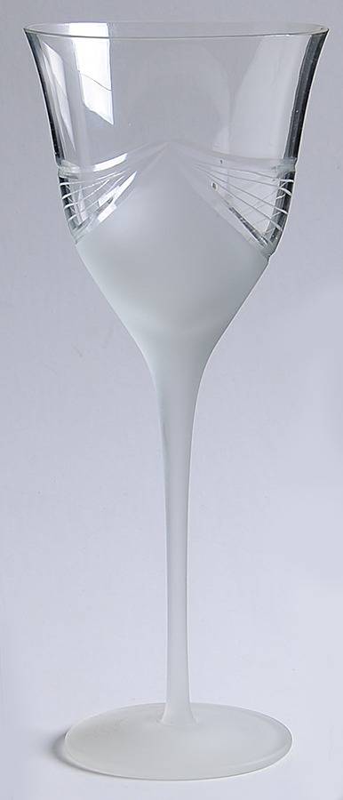 Melinda Clear (Frosted) Water Goblet by Crystal Clear Industries-1