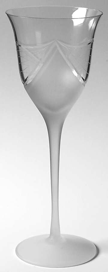 Melinda Clear (Frosted) Wine Glass by Crystal Clear Industries-1