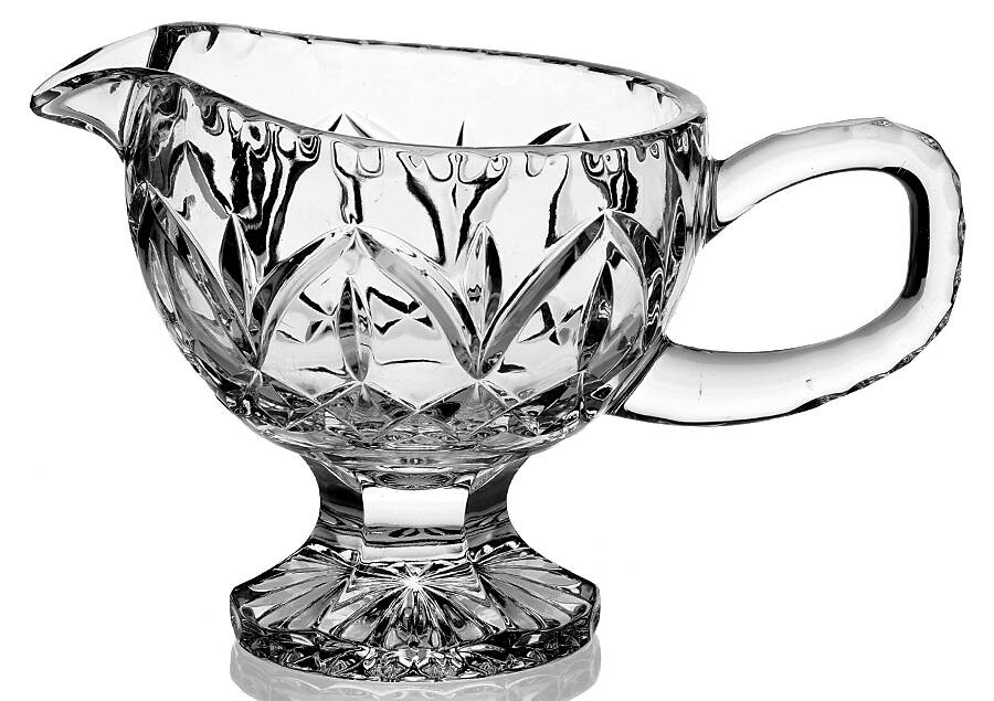Astor Footed Gravy Boat by Crystal Clear Industries-1