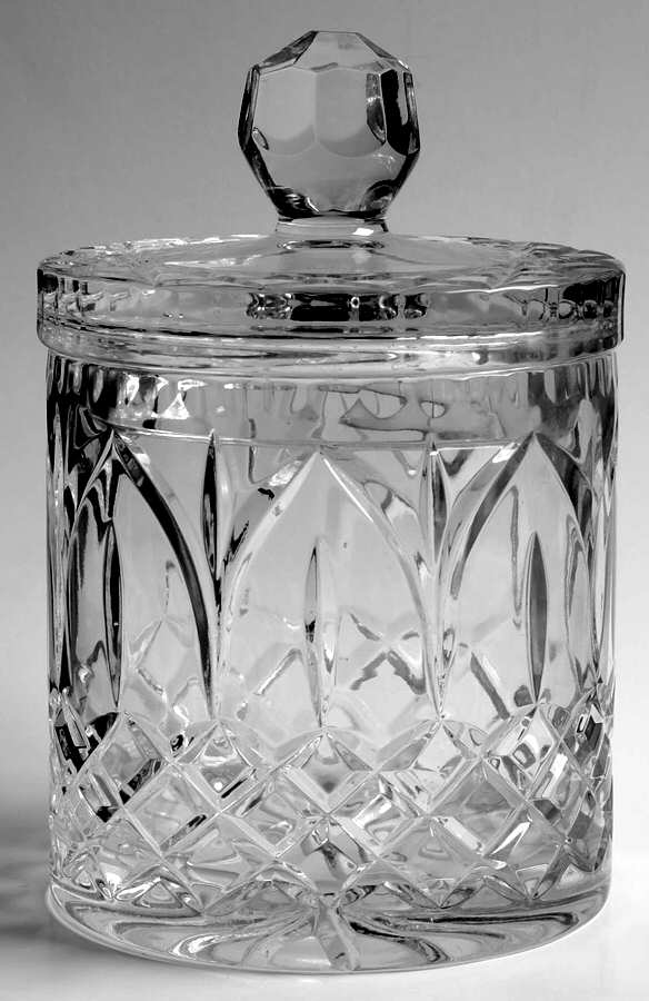Astor Biscuit Barrel & Lid by Crystal Clear Industries-1