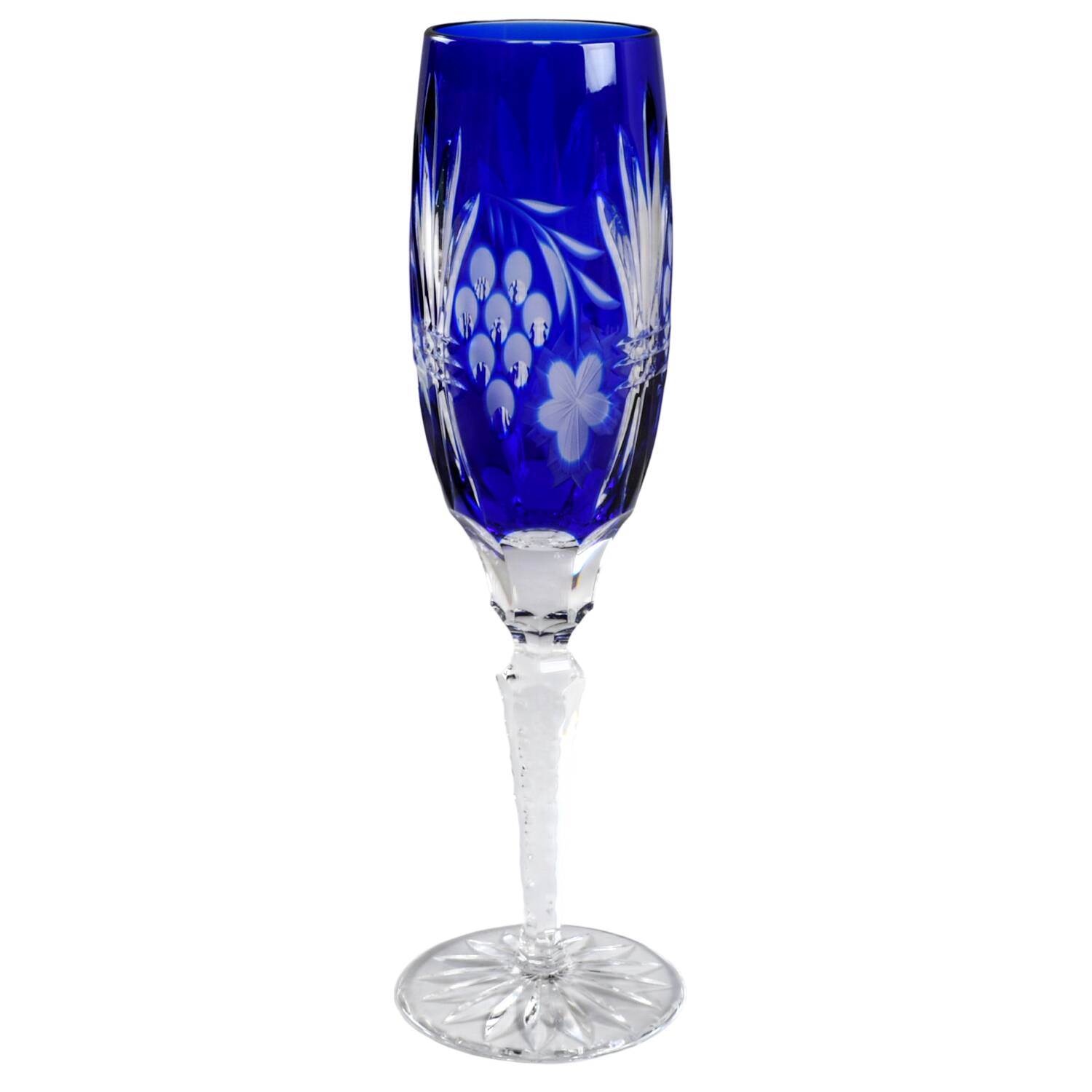 CCI7 Sapphire Fluted Champagne by Crystal Clear Industries-1