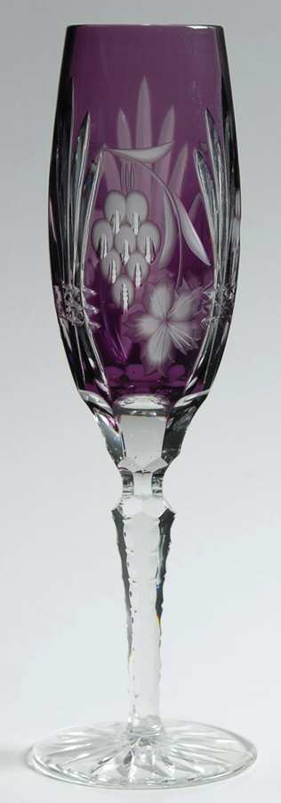 CCI7 Amethyst Fluted Champagne by Crystal Clear Industries-1