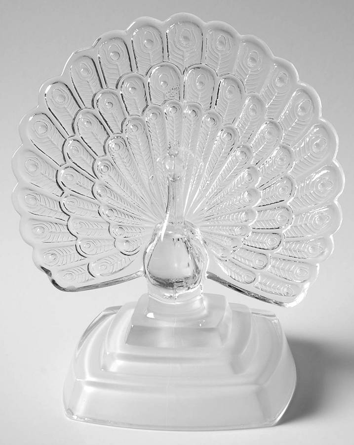 Animals & Figurines Peacock-Clear - Boxed by Cristal D'Arques - Durand-1