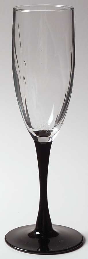 Astra (Black Stem) Fluted Champagne by Cristal D'Arques - Durand-1