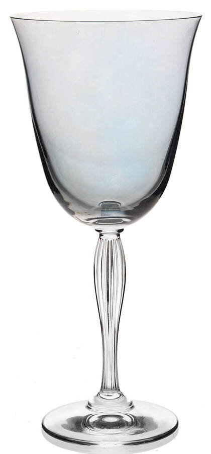 Lyric Blue Water Goblet by Crate & Barrel-1