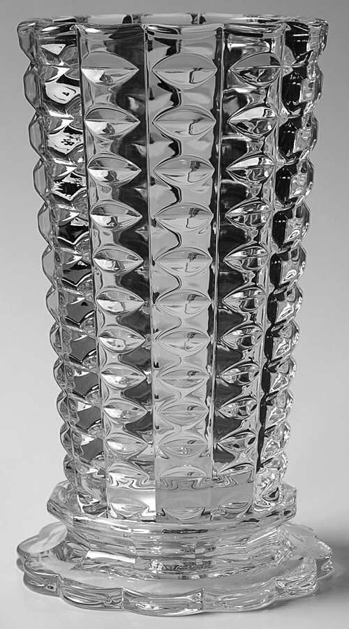 Facets Hurricane Lamp & Globe by Cristal D'Arques - Durand-1