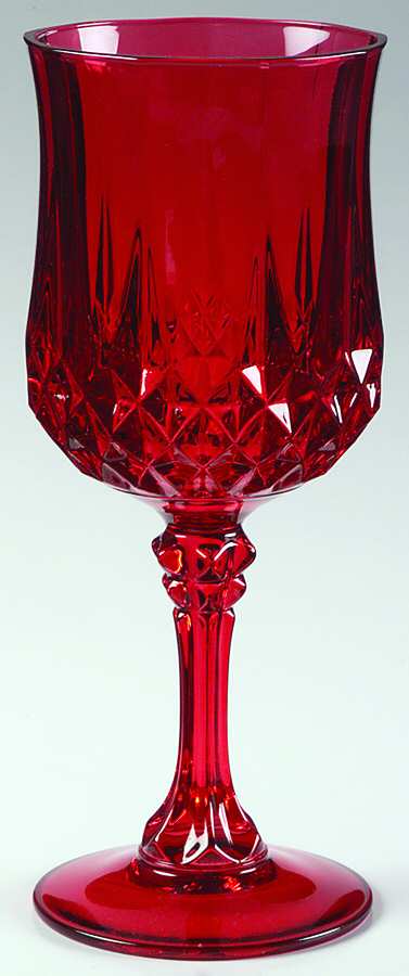 Longchamp (Clear) Ruby Water Goblet by Cristal D'Arques - Durand-1