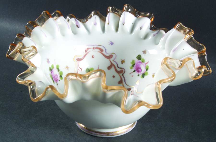 Arched Rose 7" Round Crimped Bowl by Charleton Decorating-1