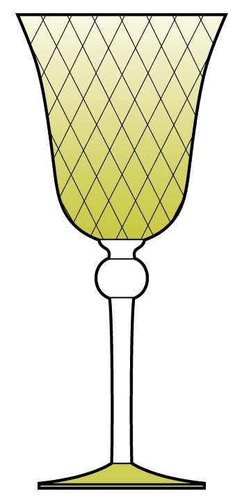 Balloton Gold Water Goblet by Cenedese-1