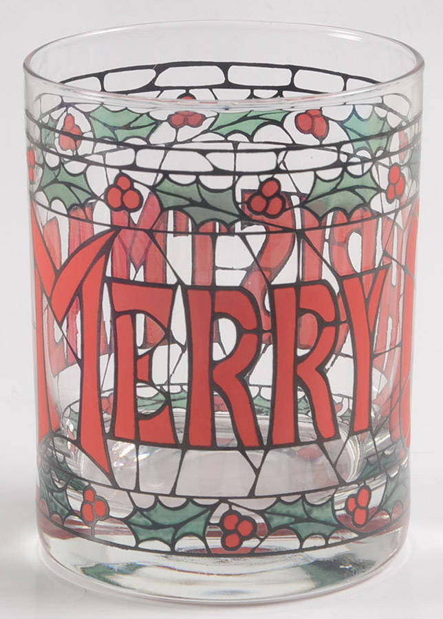 Merry Christmas Double Old Fashioned by Cera Glass-1