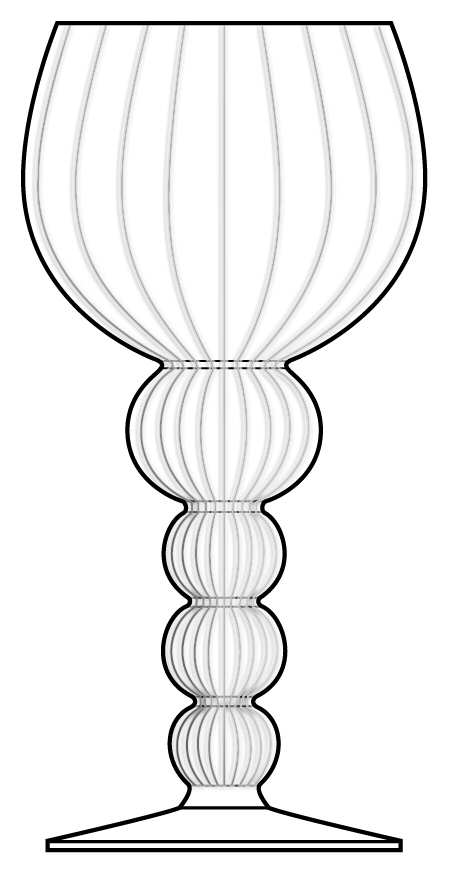 Claudette Water Goblet by Crate & Barrel-1