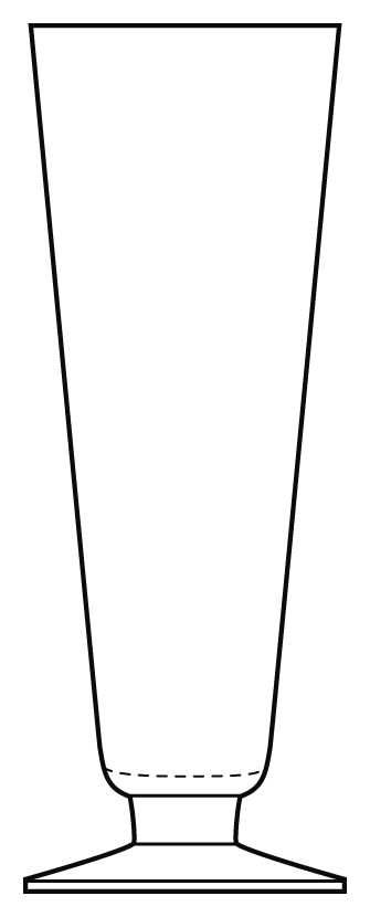 Alan Pilsner Glass by Crate & Barrel-1