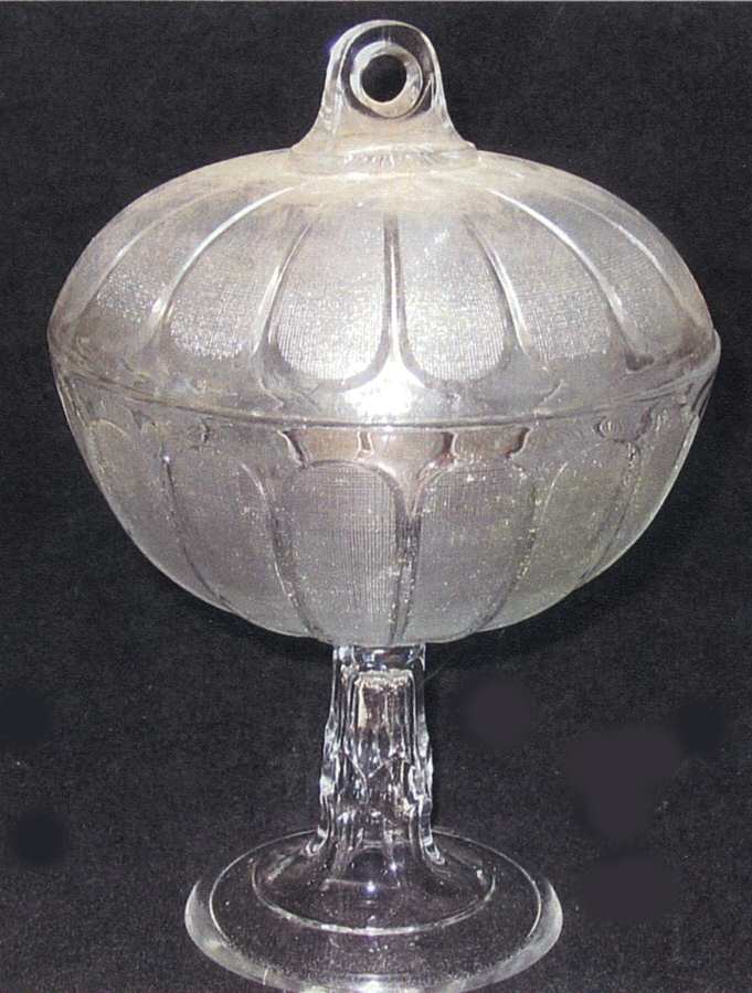 Marquisette Clear Compote & Lid by Co-Operative Flint-1