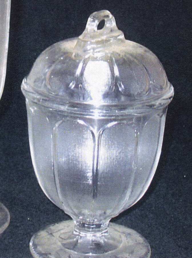Marquisette Clear Sugar Bowl & Lid by Co-Operative Flint-1