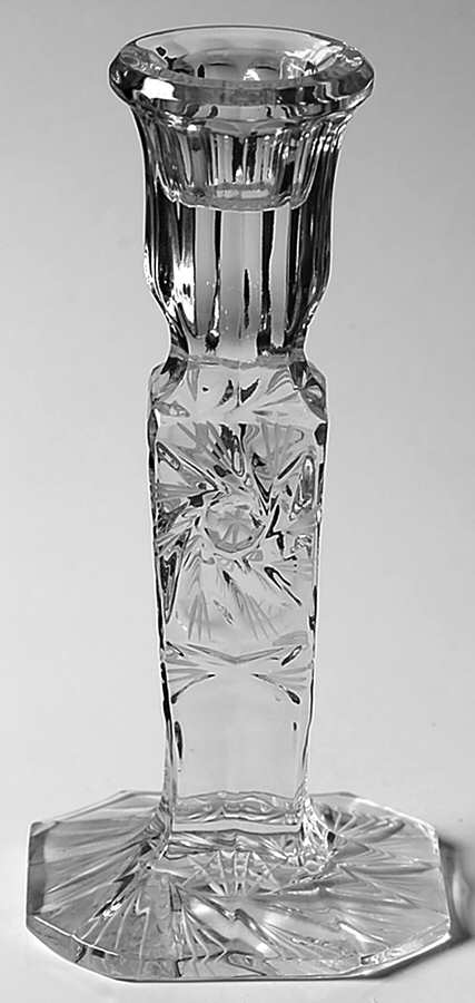 Pinwheel Single Light Candlestick by Crystal Clear Industries-1