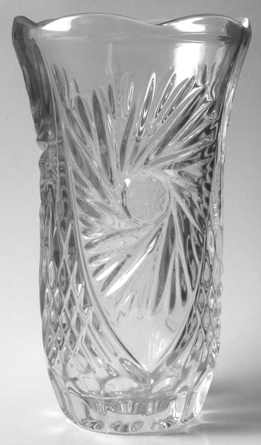 Pinwheel 8" Flower Vase by Crystal Clear Industries-1