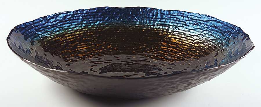 Decorated Glassware (Lava) Large Crimped Bowl by Certified International-1