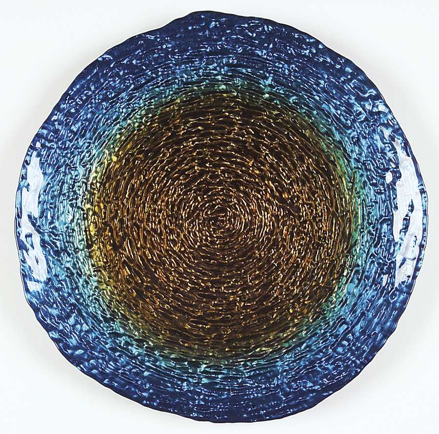 Decorated Glassware (Lava) 12" Round Platter by Certified International-1