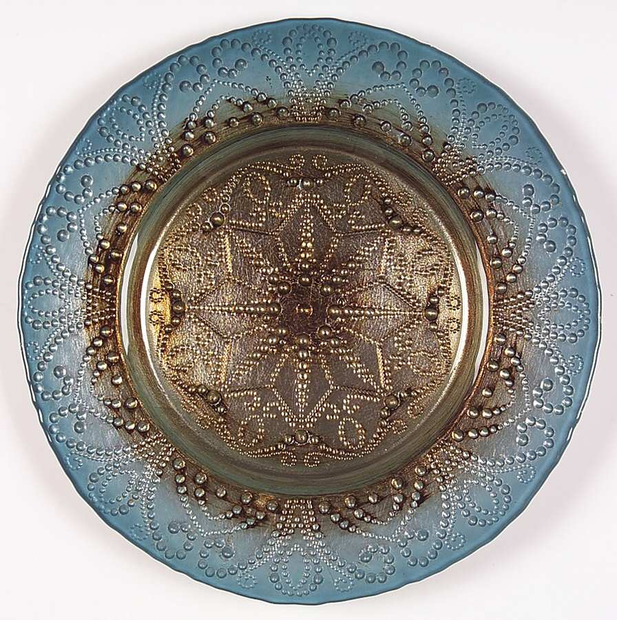 Decorated Glassware (Tunisian Bead) Dinner Plate by Certified International-1