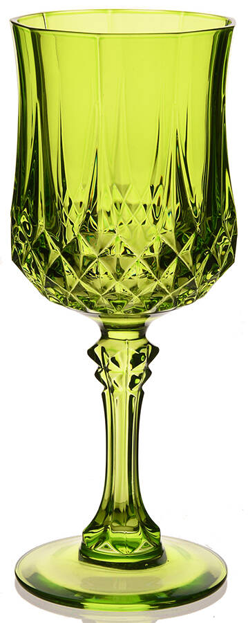 Longchamp (Clear) Green Water Goblet by Cristal D'Arques - Durand-1