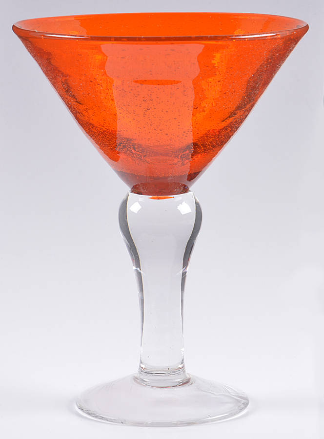 Bubble Glass Orange Martini by Certified International-1