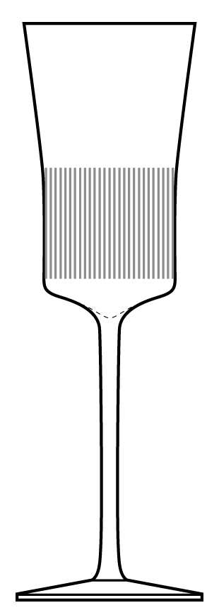 Angled Cut Water Goblet by Calvin Klein-1