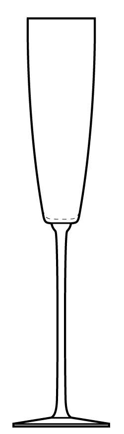 Halcyon Fluted Champagne by Calvin Klein-1