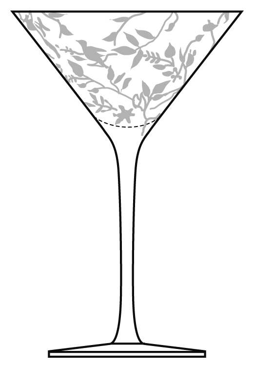 Wisteria Martini Glass by Crate & Barrel-1