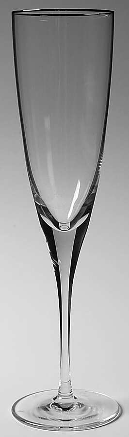 Florian (Platinum Trim) Fluted Champagne by Cristal de Sevres-1