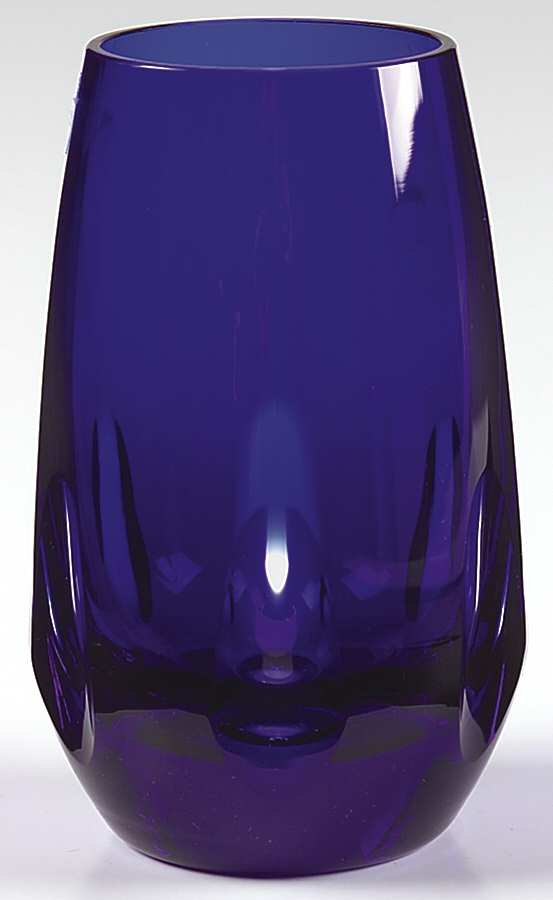 Madame Stanislas Blue Highball Glass by Cristal de Sevres-1