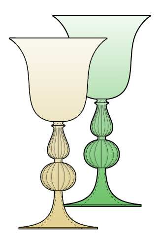 Maribel Amber Water Goblet by Charter Club-1