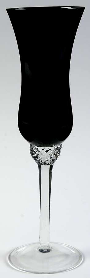 Black Diamond Fluted Champagne by Circleware Crystal-1