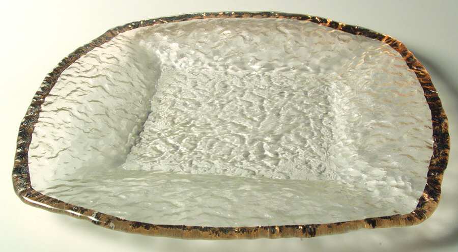 Glacier 13" Square Platter by Ivv Crystal-1