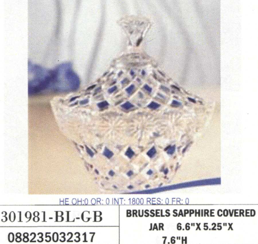 Brussels Candy Dish & Lid by Crystal Clear Industries-1