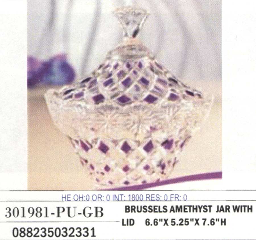 Brussels Candy Dish & Lid by Crystal Clear Industries-1