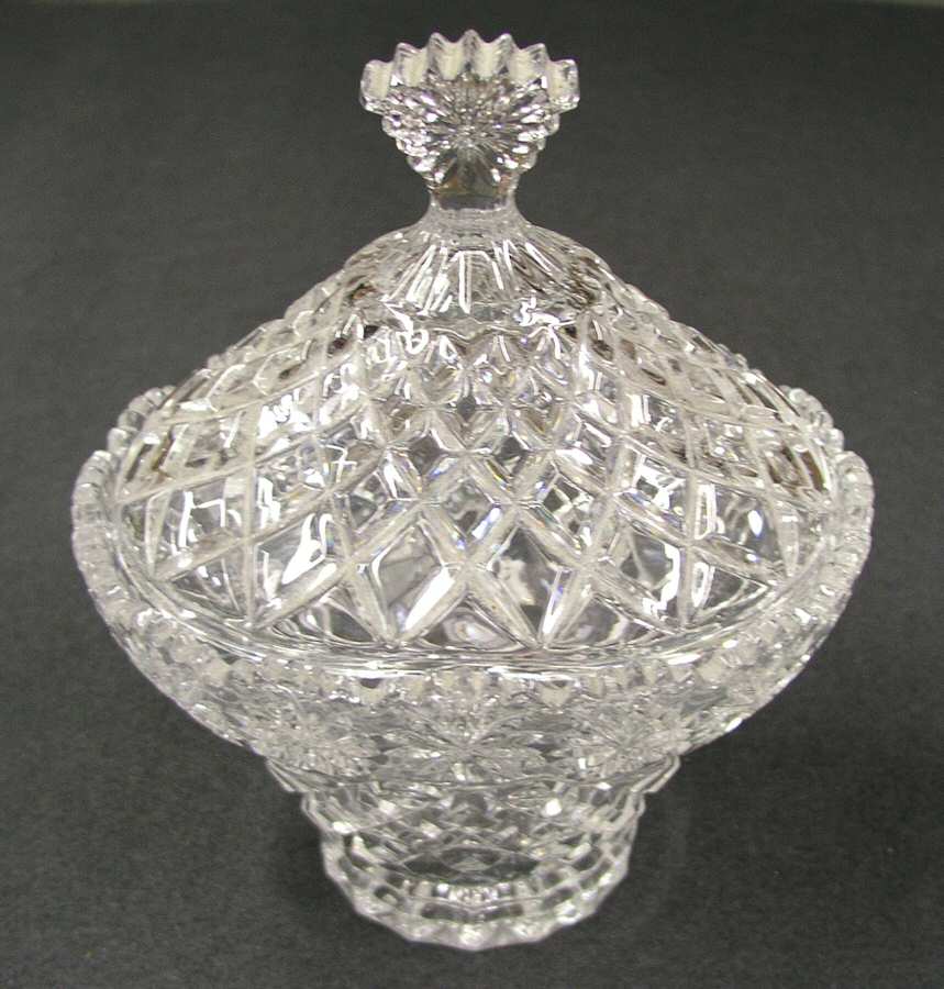 Brussels Candy Dish & Lid by Crystal Clear Industries-1