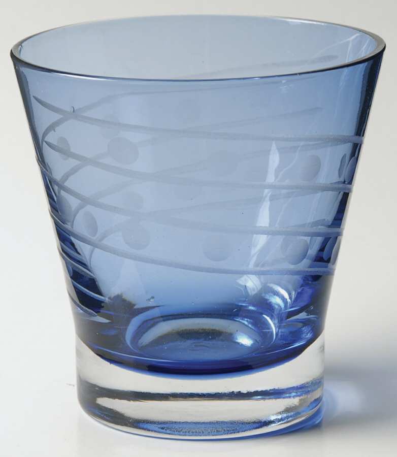Uptown Blue Double Old Fashioned by Cristal D'Arques - Durand-1