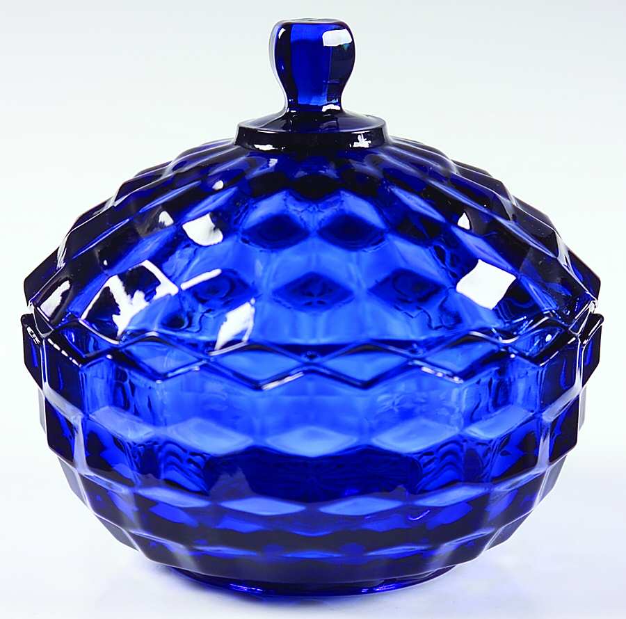 Whitehall Cobalt Candy Dish & Lid by Colony-1