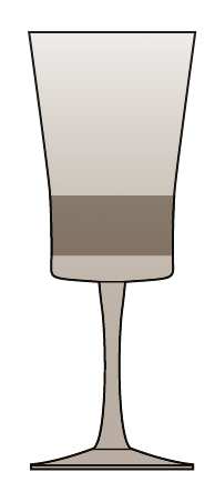 Mineral Brown Smoke Water Goblet by Calvin Klein-1