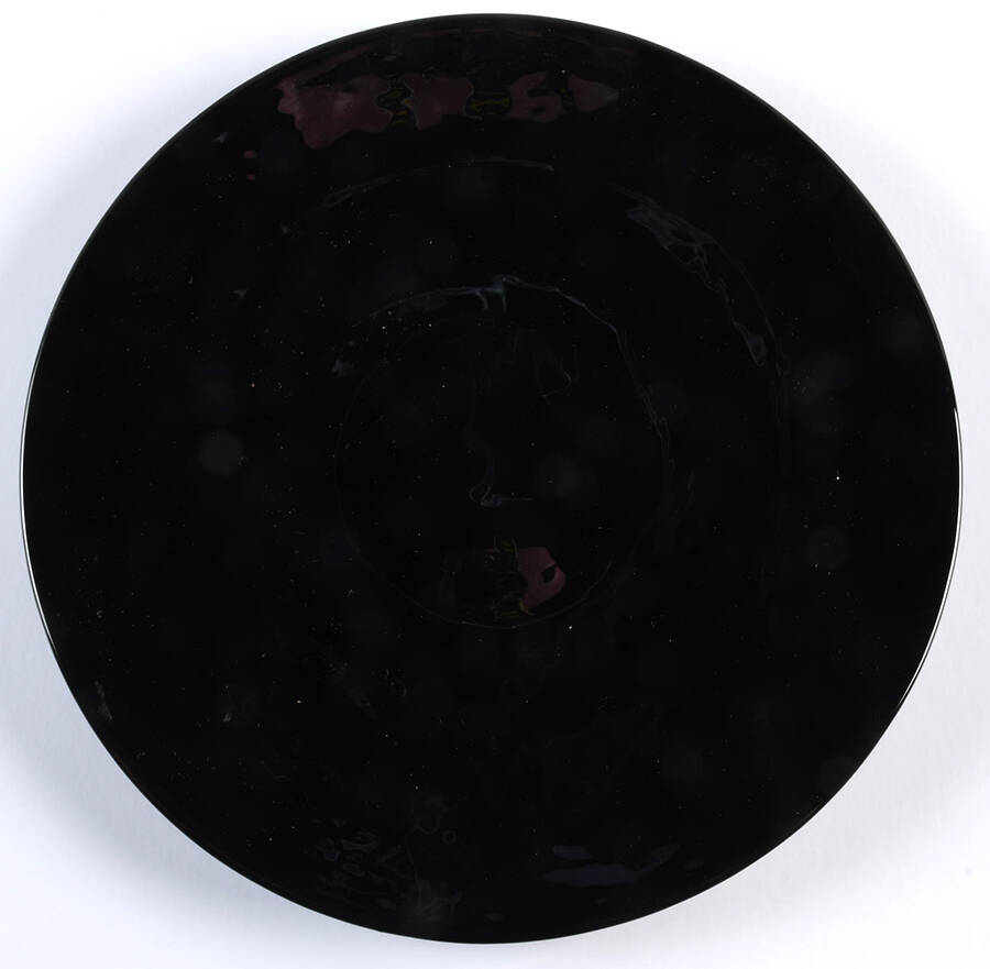 Murano Black Salad Plate by Crate & Barrel-1