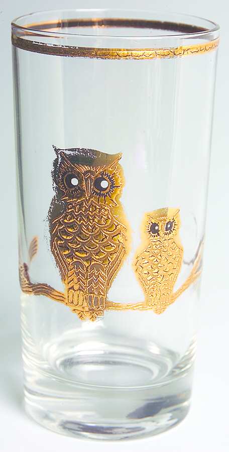 Owls Highball Glass by Culver-1