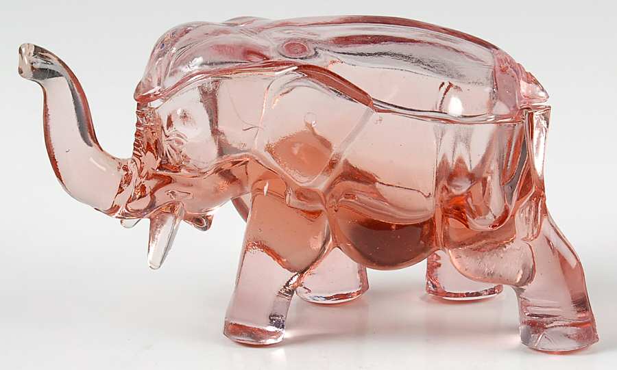 Animals & Figurines Small Elephant with Lid by Co-Operative Flint-1